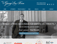 Tablet Screenshot of goingslawfirm.com